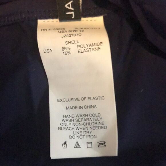 Jantzen faux swim skirt coverup size 12 navy - Picture 7 of 7